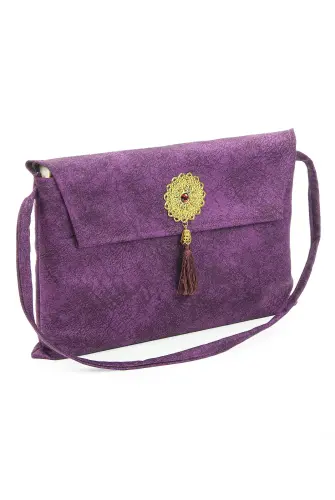 Nubuk Rahle Boy Kuranı Kerim Taşıma Çantası Fuşya - 3