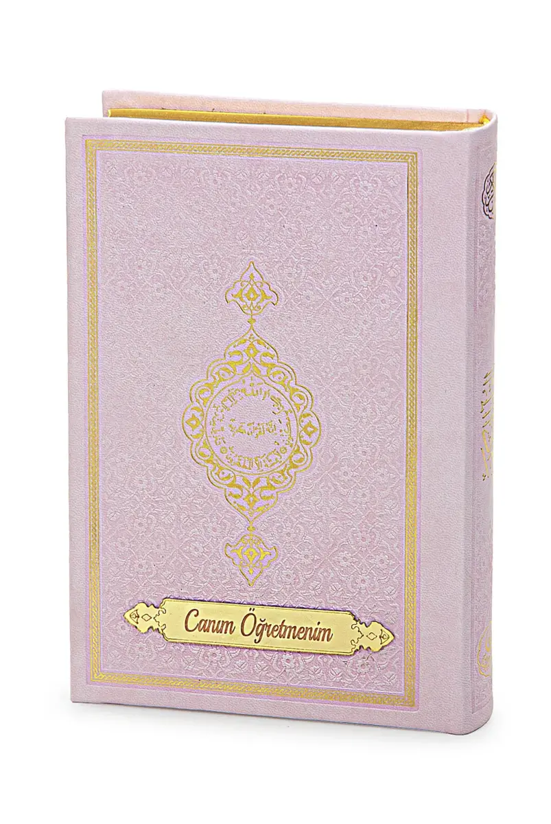 Öğretmenler Gününe Özel Kuranı Kerim Şal ve Seccade Seti Pembe - 5