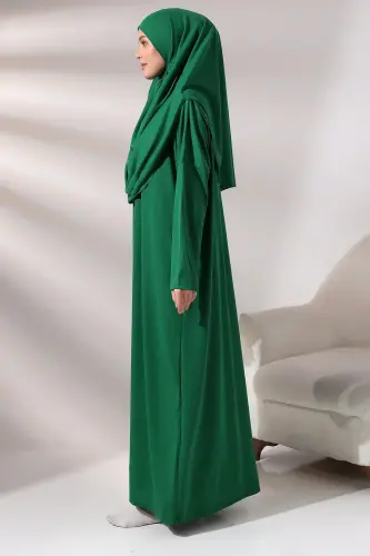 One Piece Prayer Dress - Emerald Green - 5015 - 5