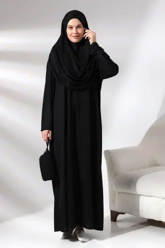 One Piece Prayer Dress - Black - 5015 - 2