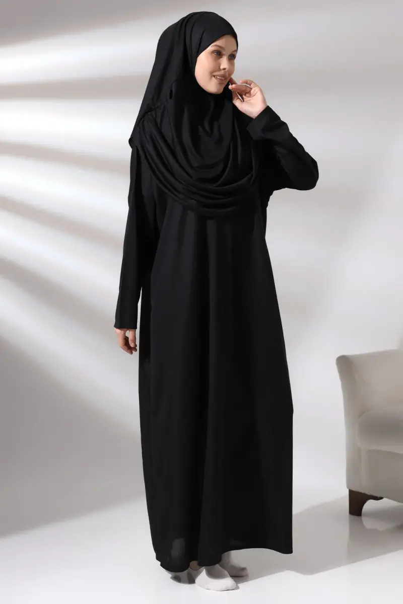 One Piece Prayer Dress - Black - 5015 - 6