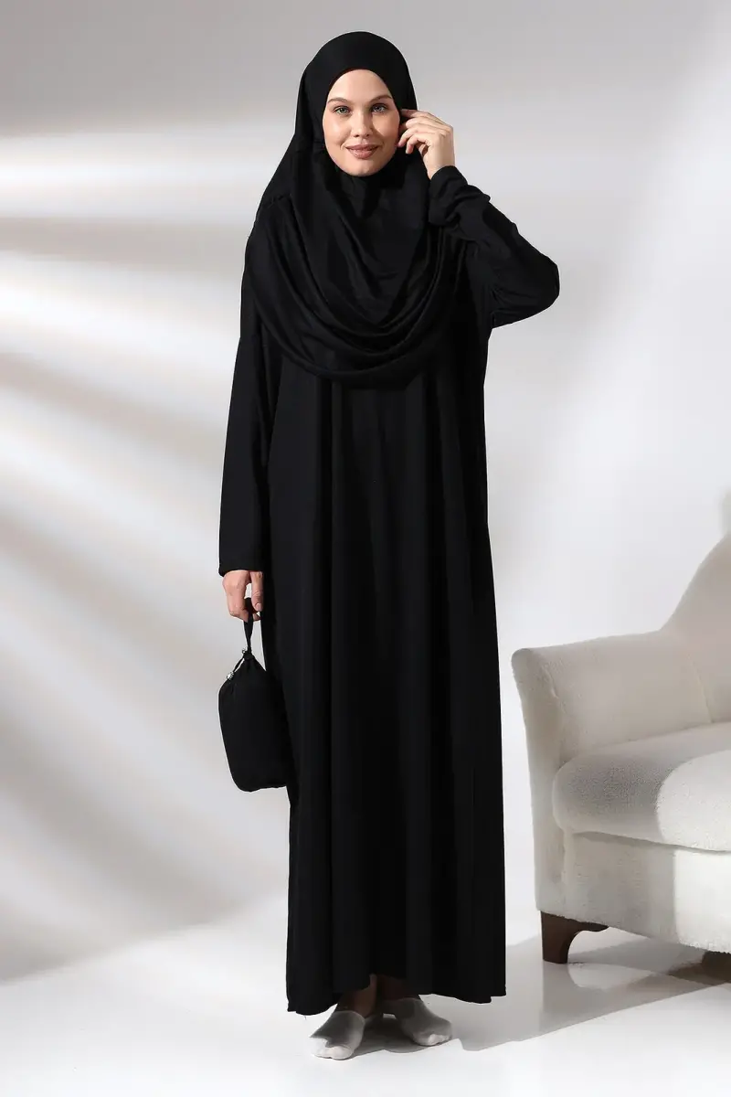 One Piece Prayer Dress - Black - 5015 - 7