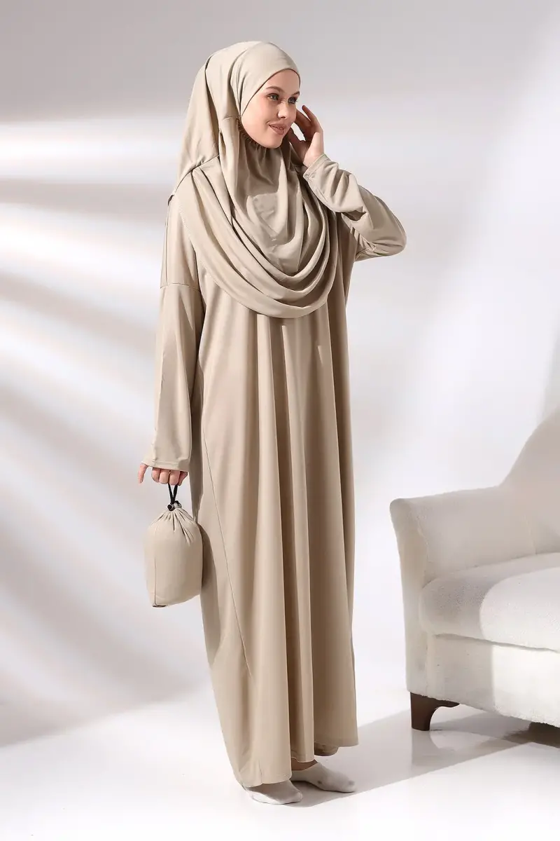 One Piece Prayer Dress - Mink - 5015 - 3