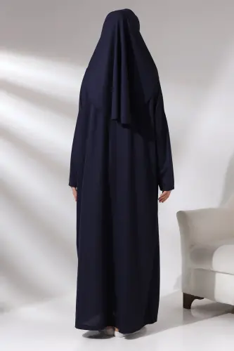One Piece Prayer Dress - Navy Blue - 5015 - 6
