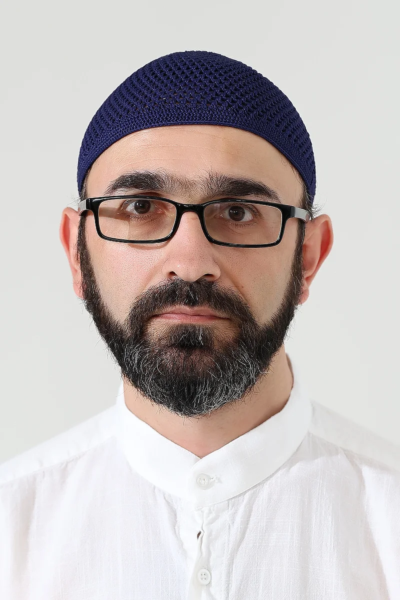 Örme Esnek Orlon Namaz Takke - Lacivert - 2