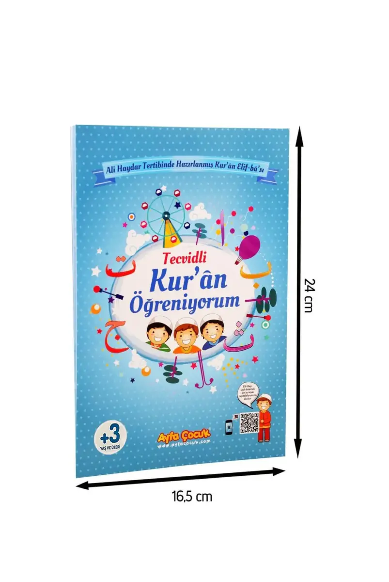 Orta Boy Renkli Çocuk Elif-Ba'sı Mavi-1642 - 1