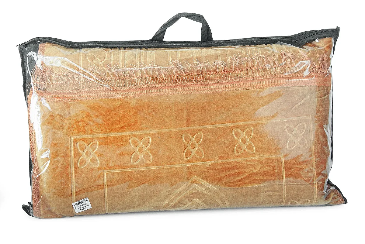 Ortopedik Minderli Seccade Kaymaz Tabanlı Yumuşak Dokulu Rahat Secde Seccadesi - Gold - 3