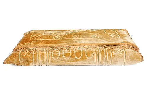 Ortopedik Minderli Seccade Kaymaz Tabanlı Yumuşak Dokulu Rahat Secde Seccadesi - Gold - 6