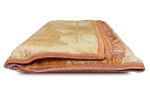 Ortopedik Minderli Seccade Kaymaz Tabanlı Yumuşak Dokulu Rahat Secde Seccadesi - Gold - 7