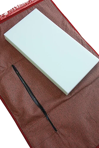 Ortopedik Minderli Seccade Kaymaz Tabanlı Yumuşak Dokulu Rahat Secde Seccadesi - Kırmızı - 15