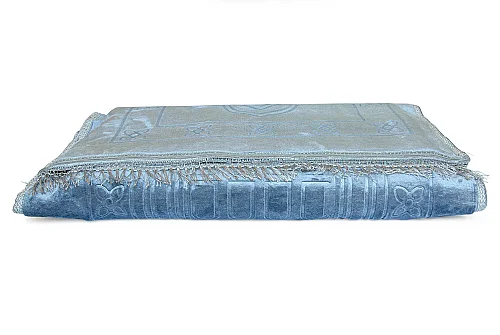 Ortopedik Minderli Seccade Kaymaz Tabanlı Yumuşak Dokulu Rahat Secde Seccadesi - Mavi - 5