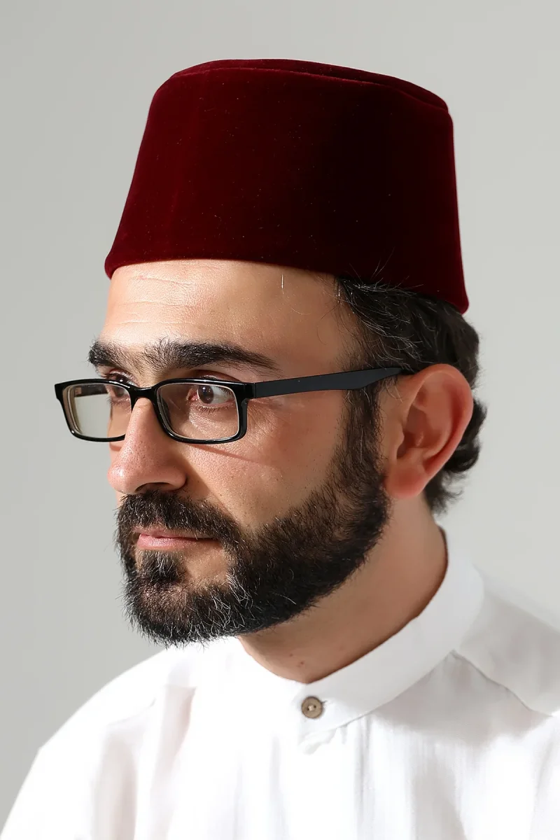 Osmanlı Püsküllü Kadife Fes - Okul Gösterisi Yöresel Kostüm Fesi - Bordo - 6
