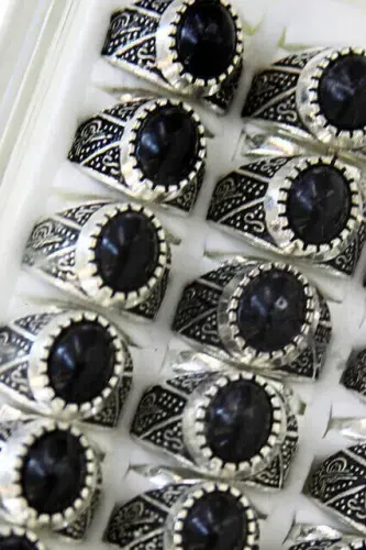 Oval Tuğralı Erkek Yüzüğü 42'li-6128 - İhvan (1)