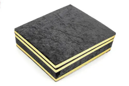 Özel Kadife Kaplı Sandık Kuranı Kerim ve Tesbih Dini Hediyelik Siyah-1330 - İhvan (1)