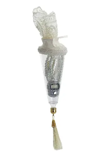 Özel Kutusunda Zikirmatik ve İnci Tesbihli Mevlüt Hediyelik Seti Beyaz - İhvan (1)