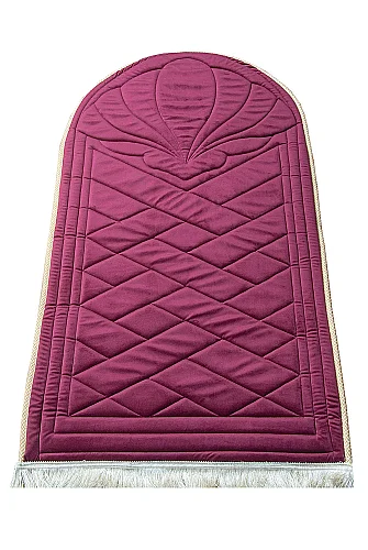 Padded Soft Prayer Rug - Burgundy - 2