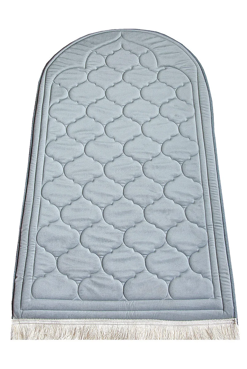 Padded Soft Prayer Rug - Light Gray - 2