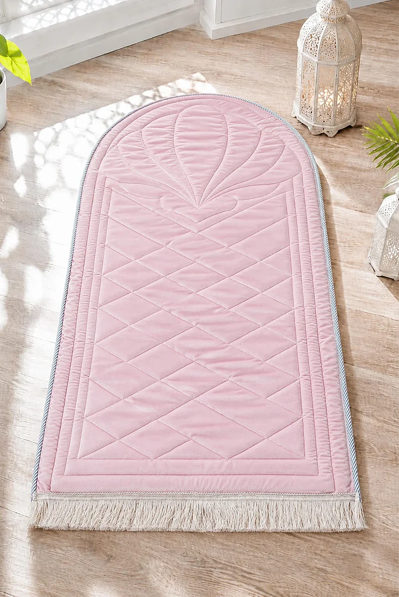 Padded Soft Prayer Rug - Pink - 1