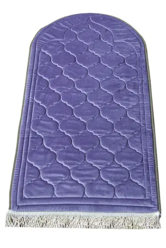 Padded Soft Prayer Rug - Purple - 1