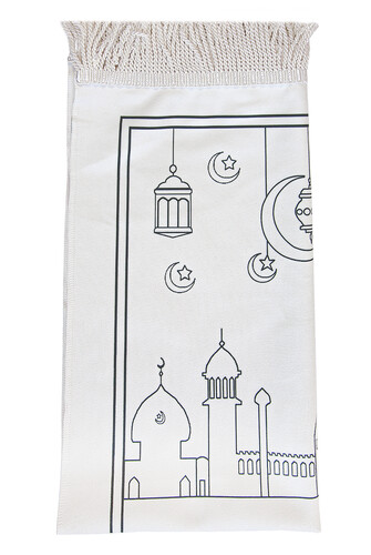 Painted Washable Educational Religious Toy Children's Prayer Mat Set Blue - 4