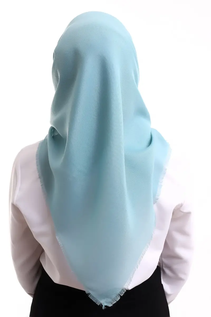 Pamuklu Pano Düz Desensiz Örtü Turkuaz - 6