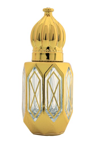Parfüm Esans Cam Şişesi Gold Boş Esans Şişesi 8 Ml. Premium A108-8ML-2 