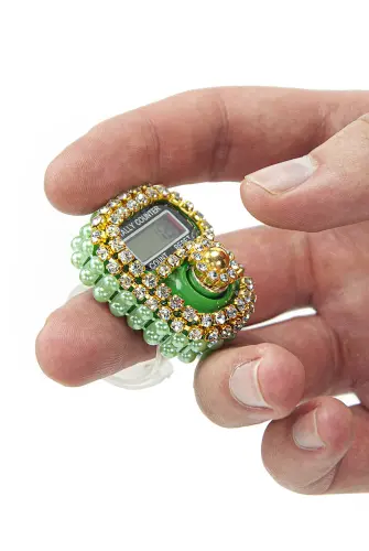 Pearl Detailed Stone Zikrmatik Green - ihvanonline (1)