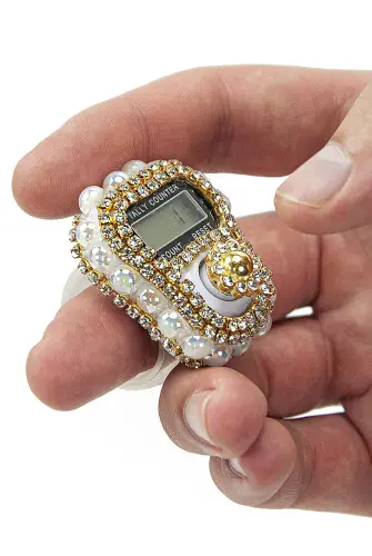 Pearl Detailed Stone Zikrmatik White - ihvanonline (1)