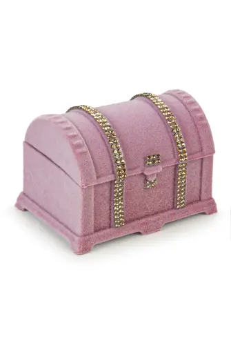 Pearl Rosary and Zikirmatik Set Mevlüt Gift in Box with Chest Pink - İhvan (1)