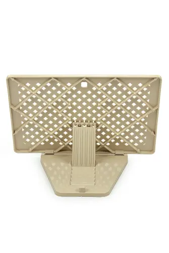 Plastic Lectern - Practical Lectern - Desktop Lectern - Book Reading Stand - Beige - 5