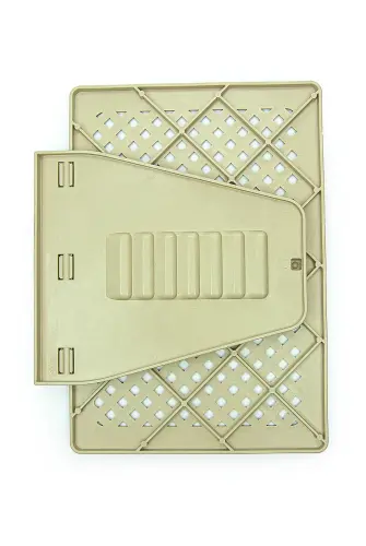 Plastic Lectern - Practical Lectern - Desktop Lectern - Book Reading Stand - Cream - 3