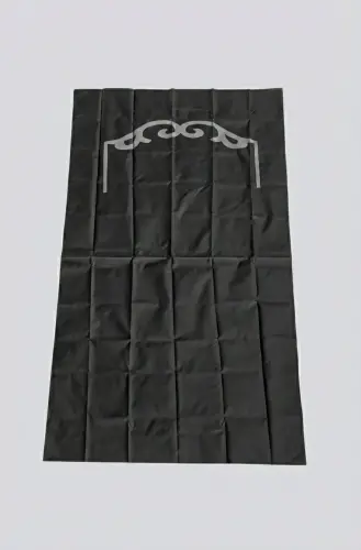 Pocket Prayer Rug with Compass - Black Color - 5