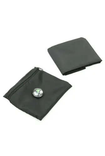 Pocket Prayer Rug with Compass - Black Color - 2