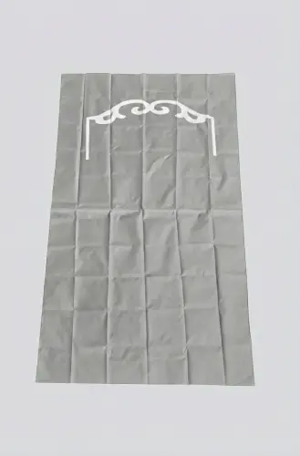 Pocket Prayer Rug With Compass - Gray Color - 5