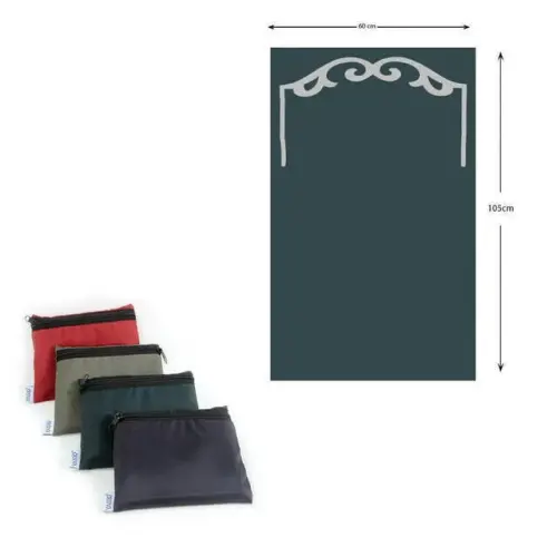 Pocket Prayer Rug - Navy Blue Color - 4