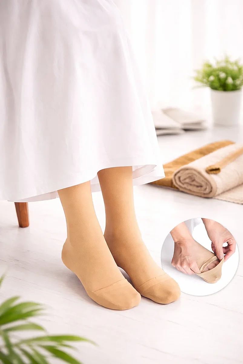Practical Hajj Umrah Ablution Socks - Cream - 1