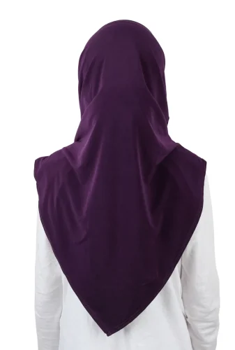 Pratik Hazır Geçmeli Boneli Çocuk Şal Mürdüm - 5