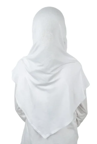 Pratik Hazır Geçmeli Çocuk Şal Beyaz - 7