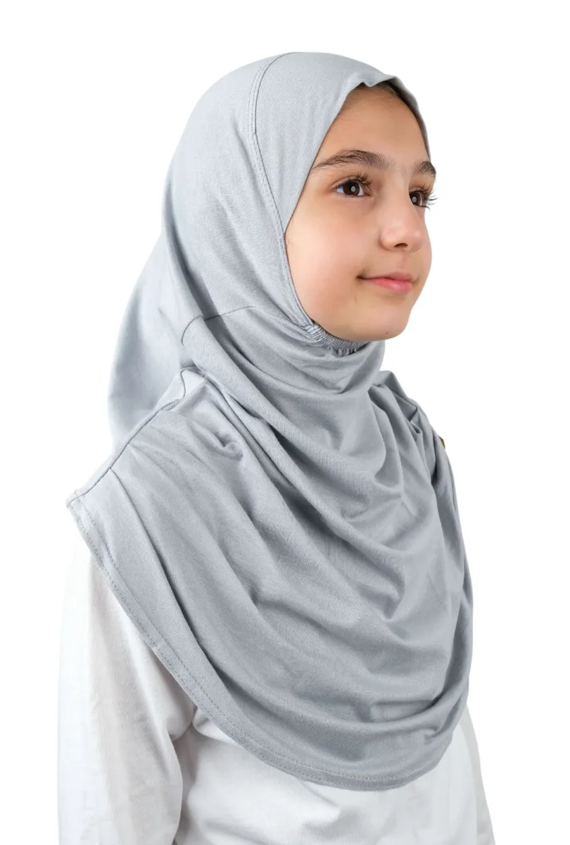 Pratik Hazır Geçmeli Çocuk Şal Gri - 4