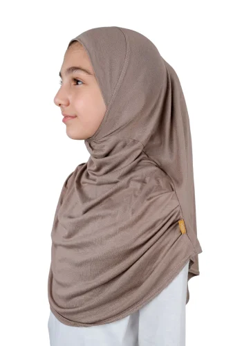 Pratik Hazır Geçmeli Çocuk Şal Kahve - 3