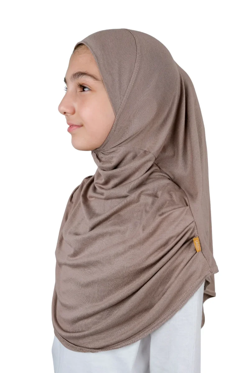 Pratik Hazır Geçmeli Çocuk Şal Kahve - 3