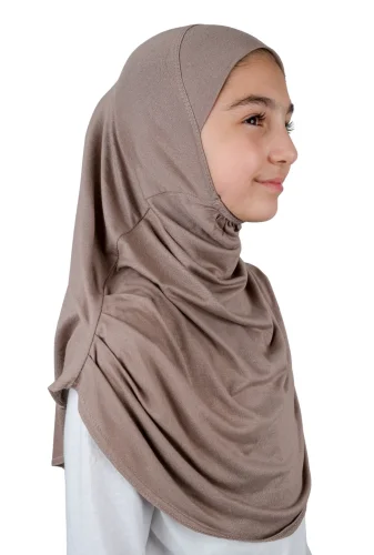 Pratik Hazır Geçmeli Çocuk Şal Kahve - 4