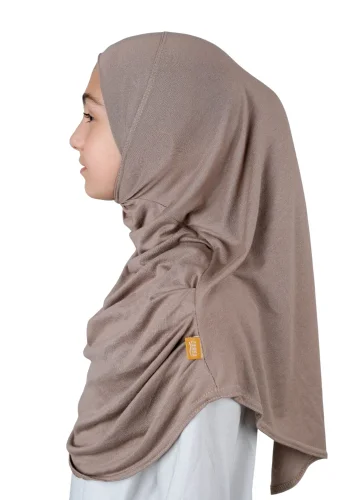 Pratik Hazır Geçmeli Çocuk Şal Kahve - 6
