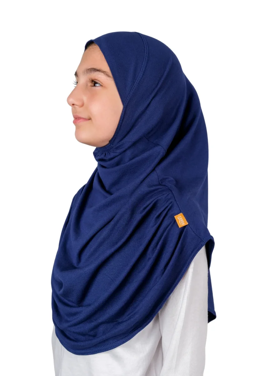 Pratik Hazır Geçmeli Çocuk Şal Lacivert - 3