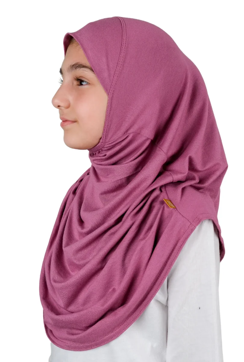 Pratik Hazır Geçmeli Çocuk Şal Pembe - 3