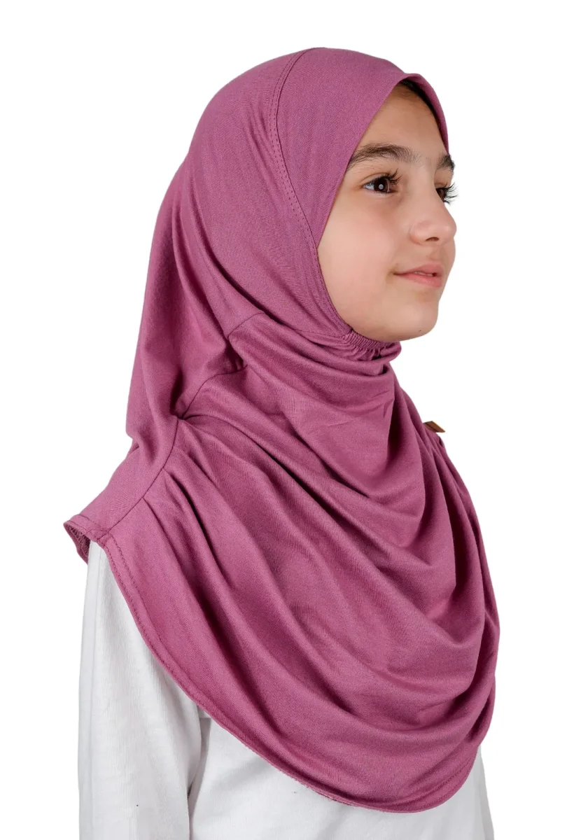 Pratik Hazır Geçmeli Çocuk Şal Pembe - 4