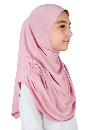 Pratik Hazır Geçmeli Çocuk Şal Pudra - 4