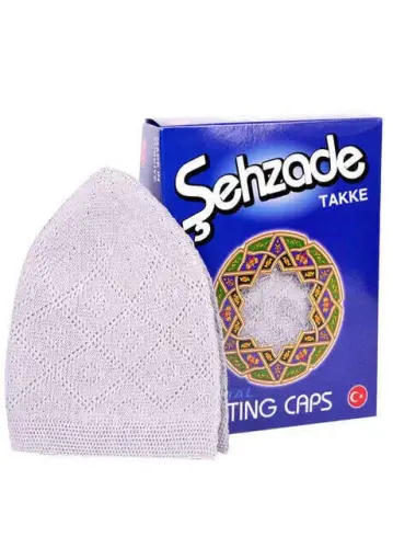 Prayer Cap (12 Pieces) Gray - 1