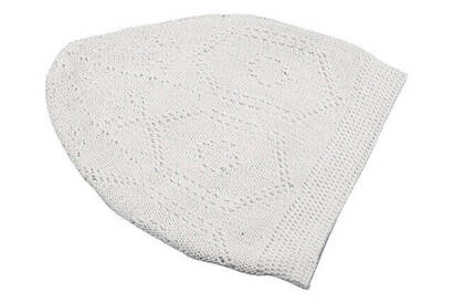 Prayer Cap (12 Pieces) White - 8111 - 3