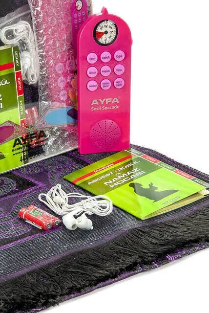 Prayer Teaching Prayer Rug with Headphone and Compass - 7